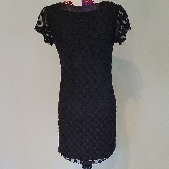 Enfocus Studio Black and White Sheath Mini Dress Short Sleeve - Picture 2 of 10